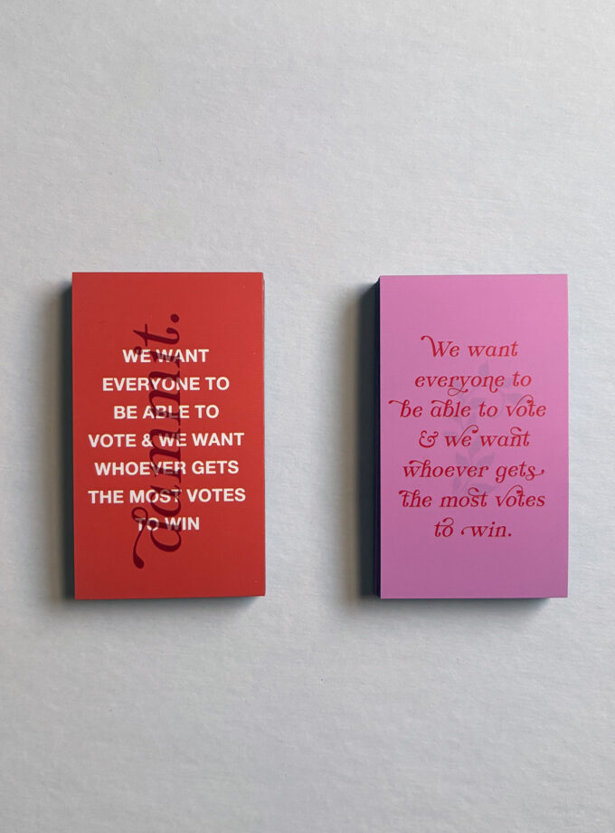 We Want to Vote Magnets