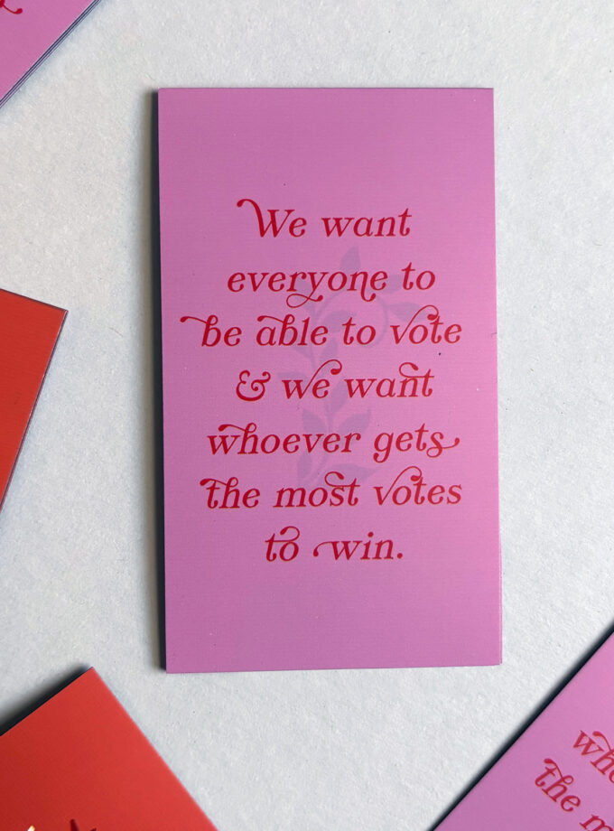 We Want to Vote Magnets