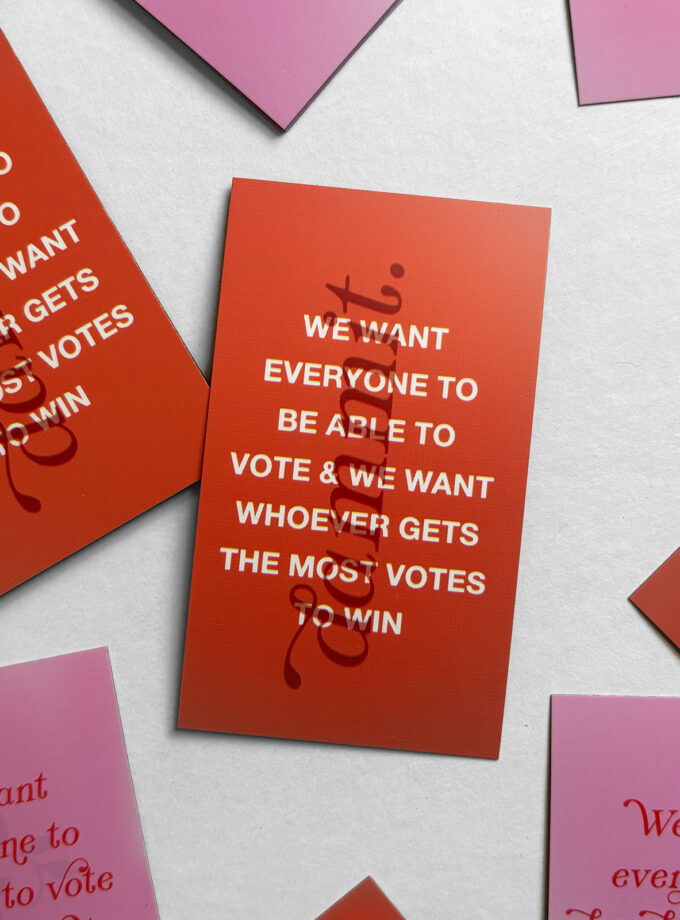 We Want to Vote Magnets