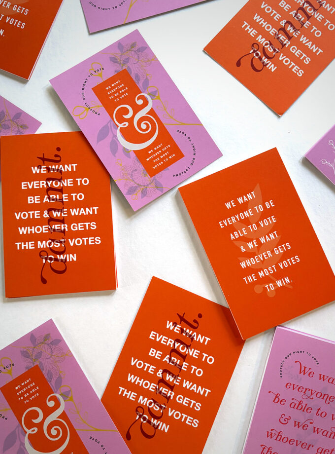 We Want to Vote Postcards