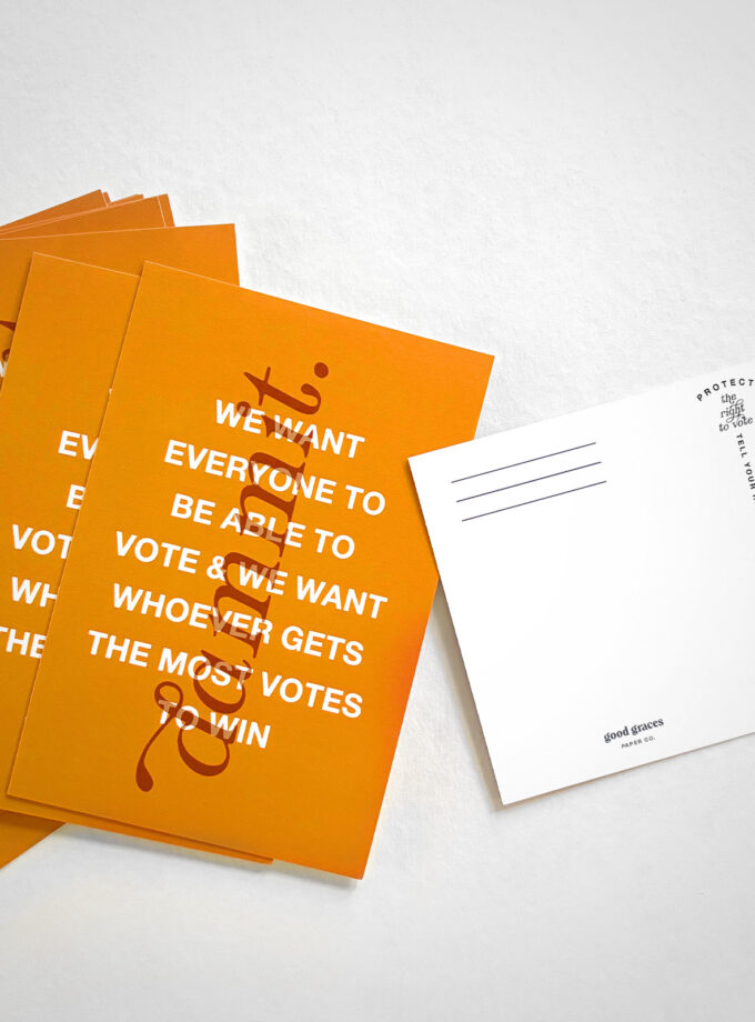 We Want to Vote Postcards